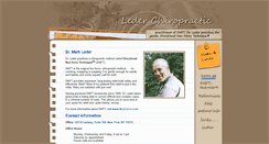 Desktop Screenshot of lederchiropractic.com