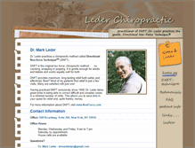 Tablet Screenshot of lederchiropractic.com